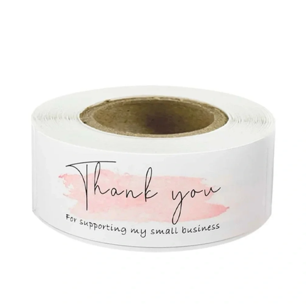 1 ROLL THANK YOU FOR SUPPORTING MY SMALL BUSINESS STICKER